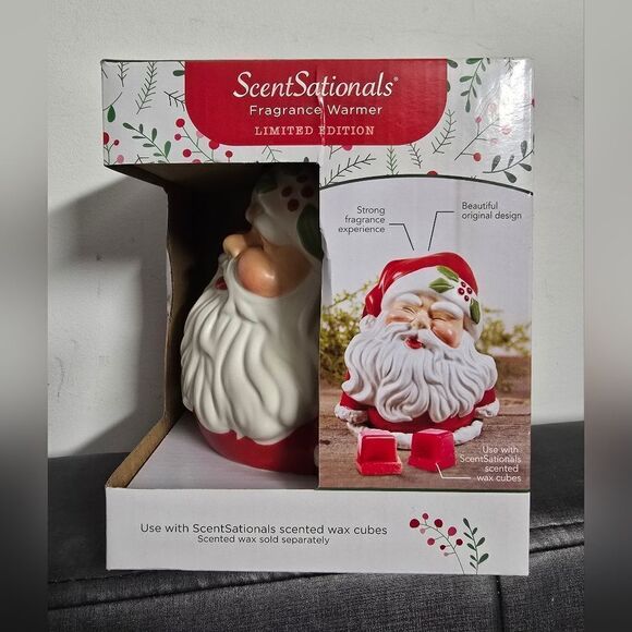 New Christmas Scentsationals Wax Fragrance Warmer, Vintage Santa - Picture 6 of 9